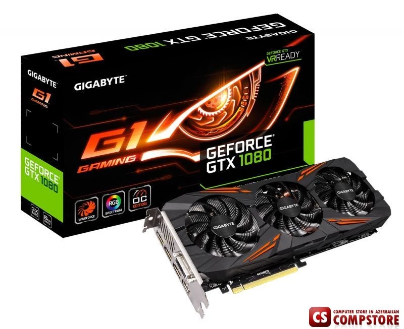 GIGABYTE GEFORCE® GTX 1080 G1 Gaming 8G (GV-N1080G1 GAMING-8GD) (8 GB | 256 Bit)