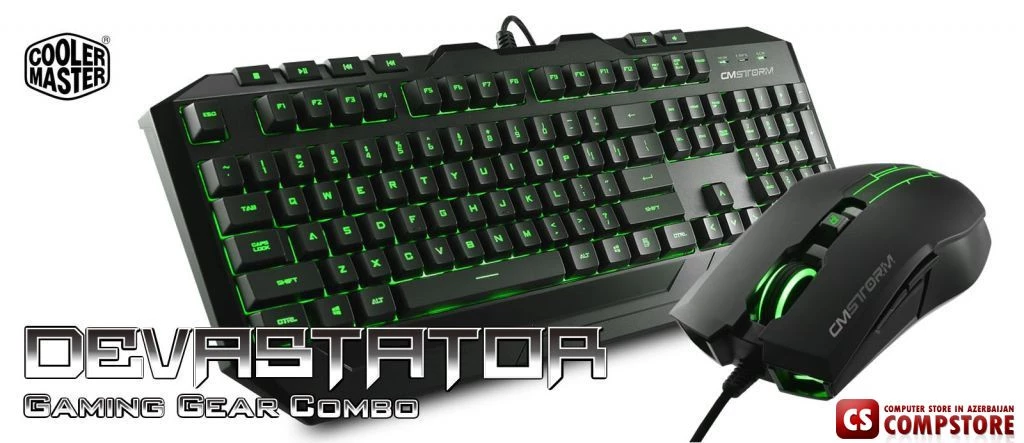 Cooler Master Devastator Gaming Combo (Green Edition) (SGB-3012-KKMF1-US)
