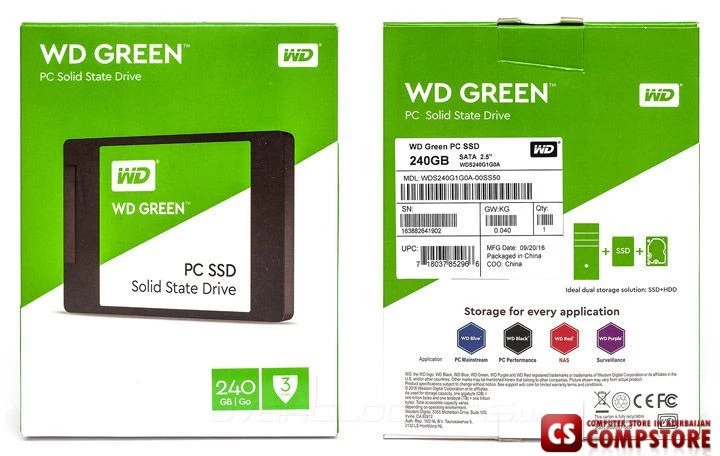 SSD Western Digital Green 240 GB (WDS240G1G0A-0SS50)