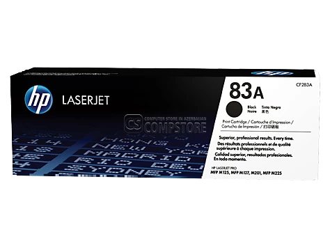 HP 83A Original HP LaserJet, Qara Kartric (CF283A)