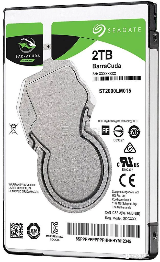 HDD Seagate BarraCuda 2 TB 2.5-inch (ST2000LM015)