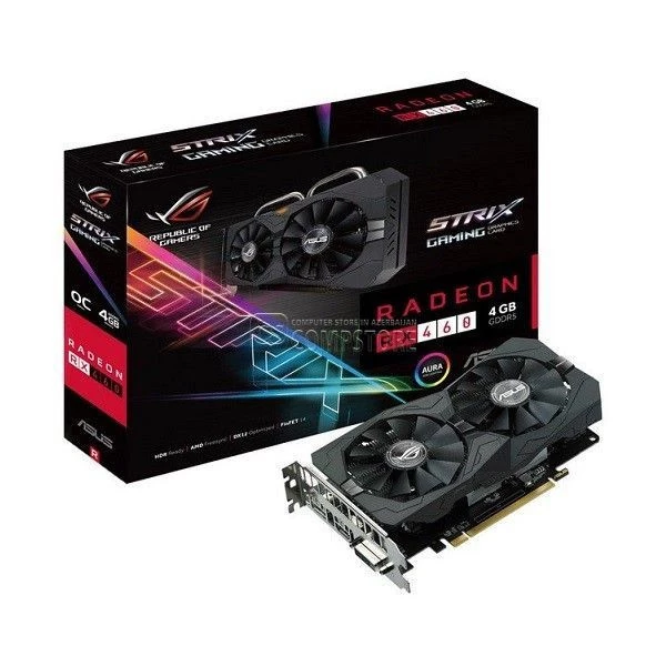 ASUS ROG AMD Radeon RX 460 (STRIX-RX460-O4G-GAMING) (4 GB | 128 Bit)