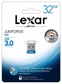 Lexar JumpDrive S45 32GB USB 3.0 Flash Drive - (LJDS45-32GABNL) (Blue)
