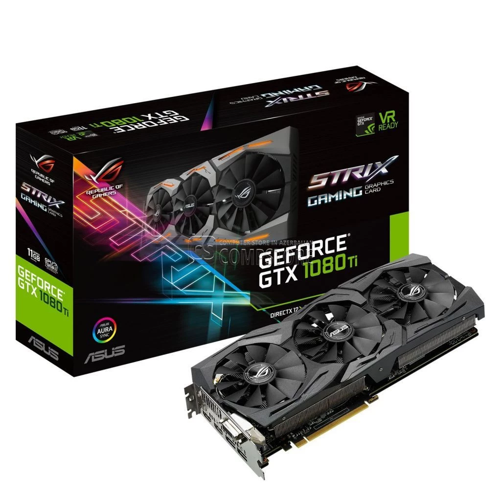 ASUS GEFORCE® GTX ROG STRIX-GTX1080Ti-11G-GAMING (11 GB | 352 bit) 5K Ready