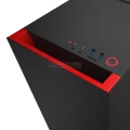 NZXT S340  Black and Red Windowed Mid Tower Gaming Case (CA-S340MB-GR)
