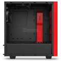 NZXT S340  Black and Red Windowed Mid Tower Gaming Case (CA-S340MB-GR)