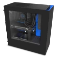 NZXT S340 BLACK/BLUE Mid Tower Gaming Case (CA-S340MB-GB)