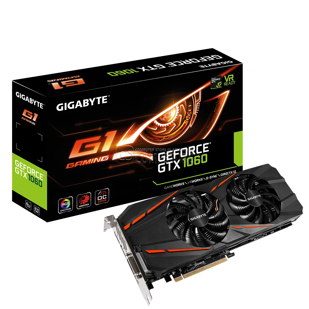 GİGABYTE GEFORCE® GTX 1060 G1 Gaming 6G (GV-N1060G1 GAMING-6GD) (6 GB | 192 Bit)
