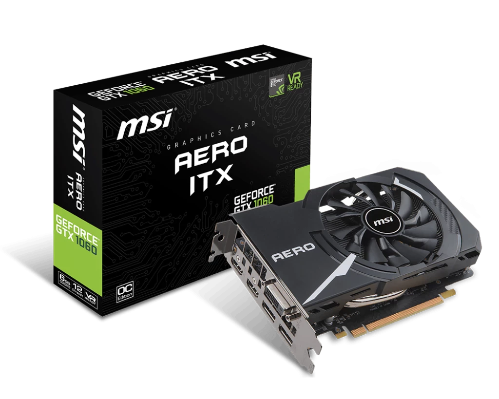 MSI GEFORCE® GTX 1060 AERO ITX 6G OC (6 GB | 192 Bit)