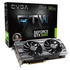 EVGA GEFORCE® GTX 1080 8GB GB FTW GAMING GDDR5X (08G-P4-6286-KR) (8 GB | 256 Bit)