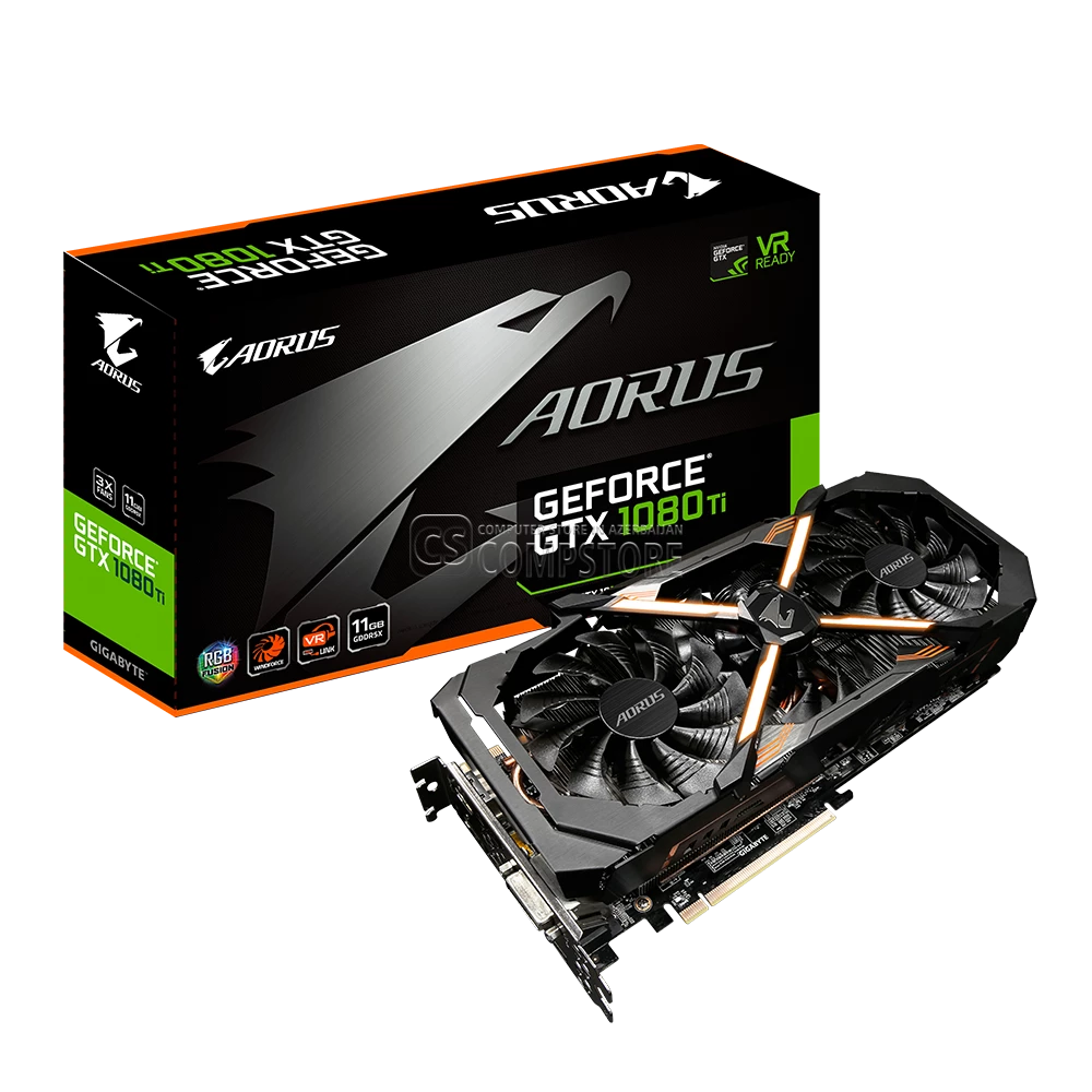 GIGABYTE AOURUS GEFORCE® GTX 1080 Ti 11G (GV-N108TAORUS-11GD) (11 GB | 352 Bit)