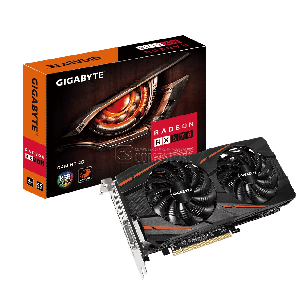 GIGABYTE AMD Radeon™ RX 570 Gaming 4G (GV-RX570 GAMING-4GD) (4 GB | 256 Bit)