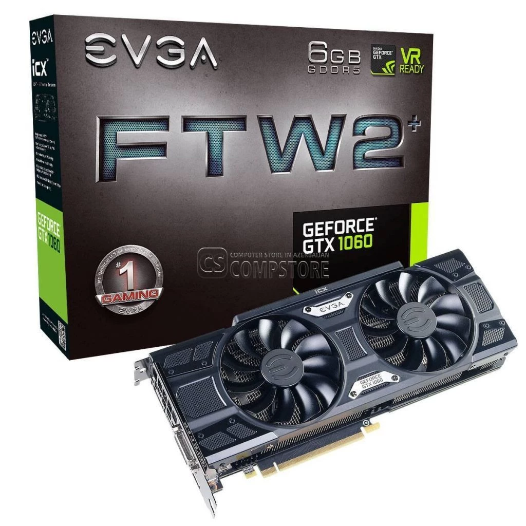 EVGA GEFORCE® GTX  1060 FTW2 GAMING (6 GB | 192 Bit) (06G-P4-6768-KR)