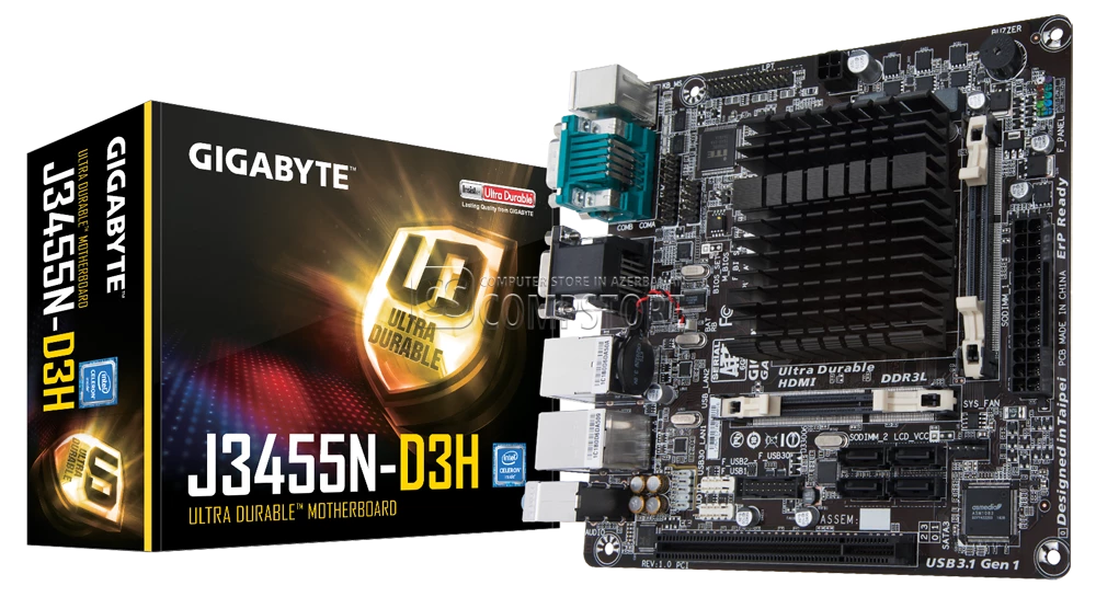 Mainboard Gigabyte GA-J3455N-D3H (With Bundle Processor  | Intel® Celeron™ J3455)