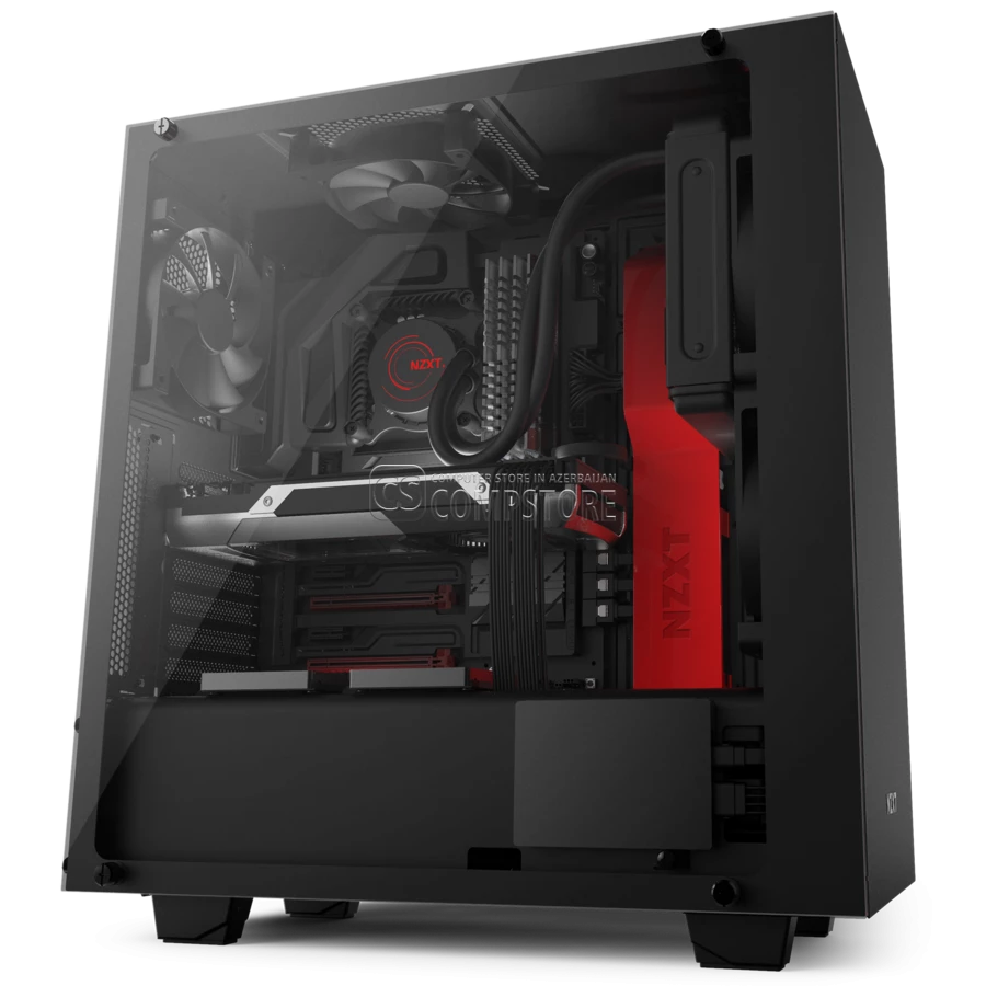 NZXT S340 Elite Black & Red Computer Case