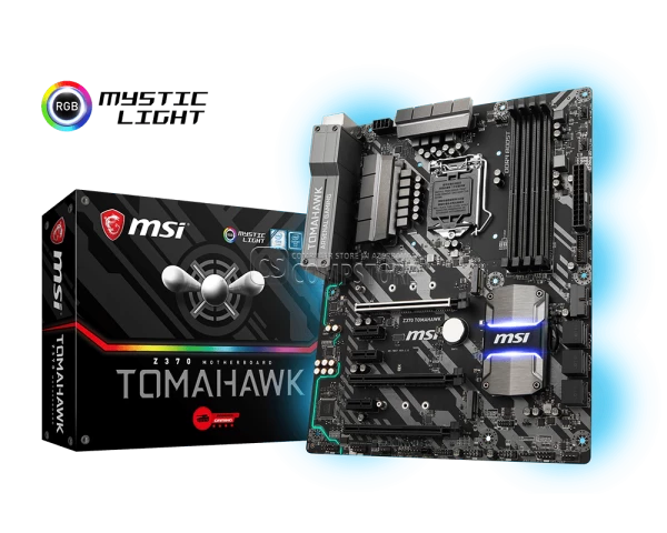 MSI Z370 TOMAHAWK (LGA1151| DDR4 | HDMI | DVI | M.2 | USB 3.1 | C-Type | ATX) Mainboard