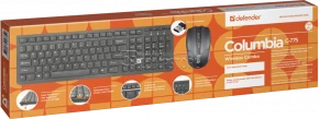 Wireless Keyboard Mouse Defender Columbia C-775 RU