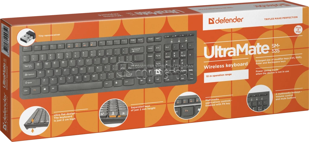 Wireless Keyboard Defender UltraMate SM-535 RU