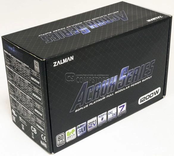 ZALMAN  ZM1200-ARX  80 PLUS PLATINUM 1200W Modullar Power Supply