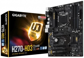 Mainboard Gigabyte GA-H270-HD3 (1151 | DDR4 | DVI | USB 3.1 | M2 | HDMI | CrossFire)