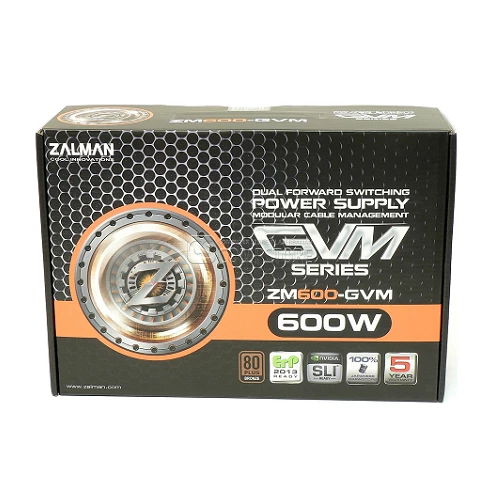 ZALMAN ZM600-GVM 600W 80Plus SLI Modullar Power Supply