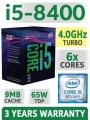 Intel® Core™ i5-8400 Processor (9M Cache, up to 4.0 GHz)