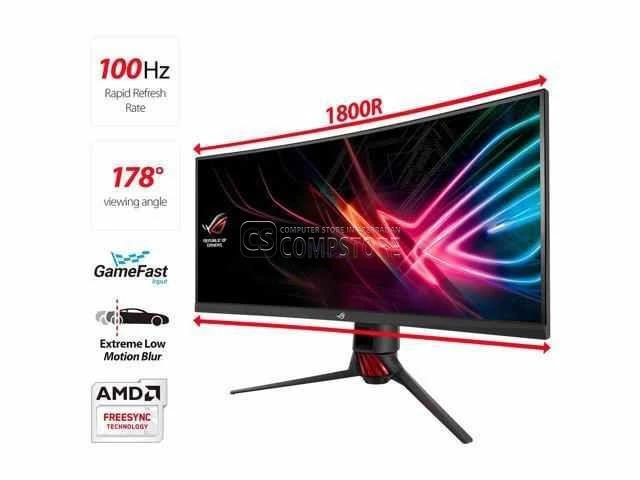 ASUS ROG Strix XG35VQ 35-inch Curved  Gaming Monitor  (UWQHD | HDMI | 1440p | 100Hz | GameFast | FreeSync™)