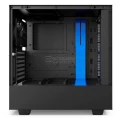NZXT H500i ATX Computer Case, with with Digital Fan Control and RGB Lighting, Black/Blue (CA-H500W-BL)