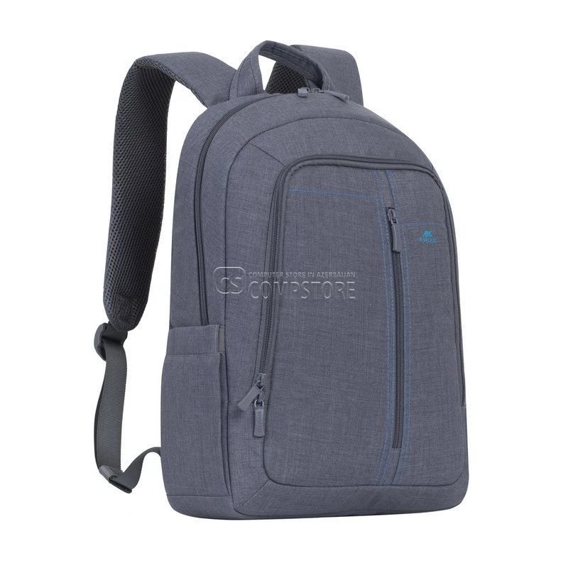 RivaCase 7560 Gray Canvas Laptop Bagpack Alpendorf Series 15,6-inch
