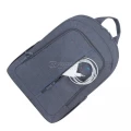 RivaCase 7560 Gray Canvas Laptop Bagpack Alpendorf Series 15,6-inch