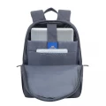 RivaCase 7560 Gray Canvas Laptop Bagpack Alpendorf Series 15,6-inch