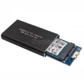 MSATA SSD Hard Disk Box USB 3.0 External Enclosure Case Black