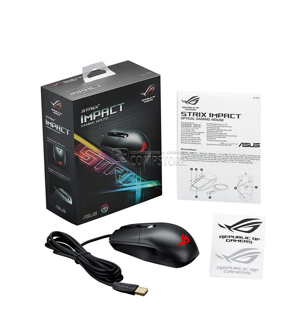ASUS ROG Strix Impact Gaming Mouse (90MP00P0-B0UA00)