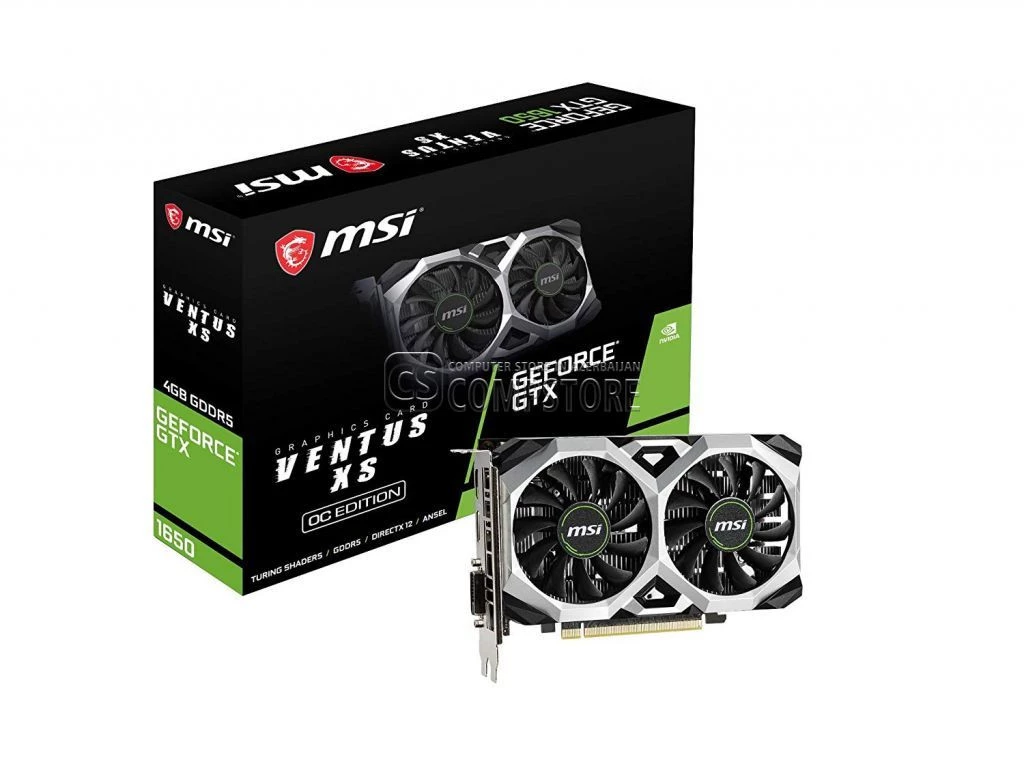 MSI GEFORCE® GTX 1650 Ventus XS 4G OC (4 GB | 128 Bit)