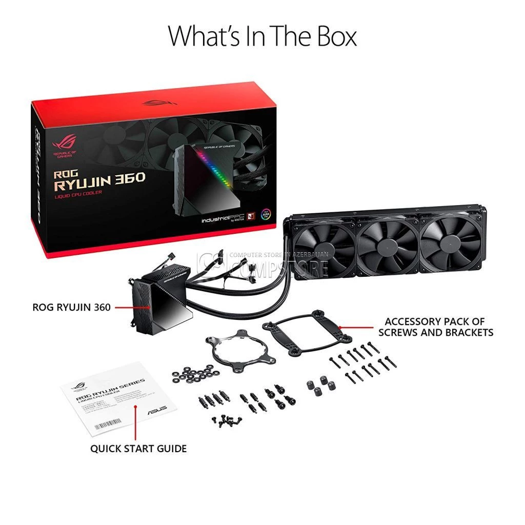 ASUS ROG Ryujin 360 RGB AIO Liquid CPU Cooler