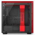 NZXT H700I Matte Black & Red Computer Case (CA-H700W-BR)