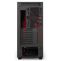 NZXT H700I Matte Black & Red Computer Case (CA-H700W-BR)