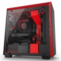 NZXT H700I Matte Black & Red Computer Case (CA-H700W-BR)