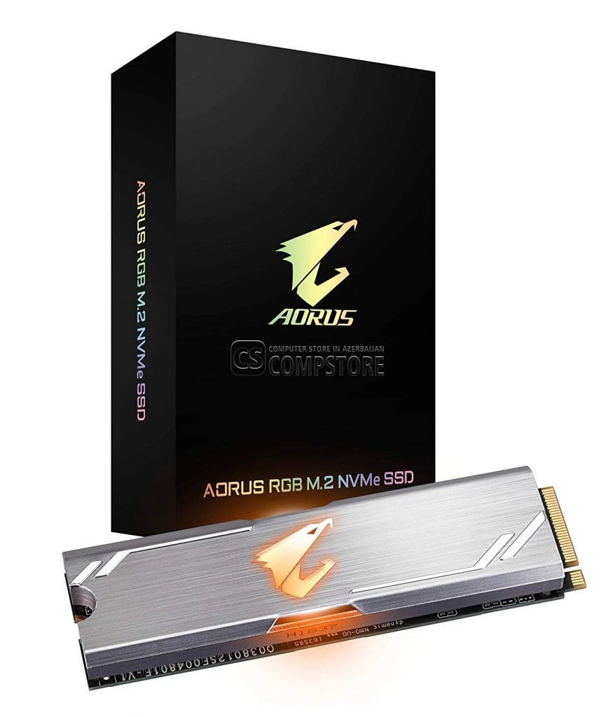 SSD Gigabyte Aorus RGB NVMe M2 512 GB (GP-ASM2NE2512GTTDR)