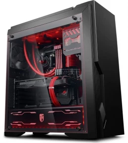 DeepCool GamerStorm Dukase Liquid (DP-ATX-DUKBK-LIQUID) Computer Case