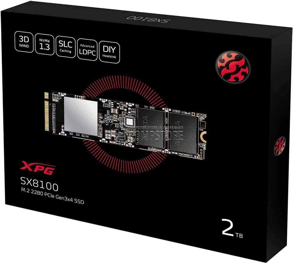SSD ADATA XPG SX8100 512 GB PCIe Gen3x4 M.2 2280