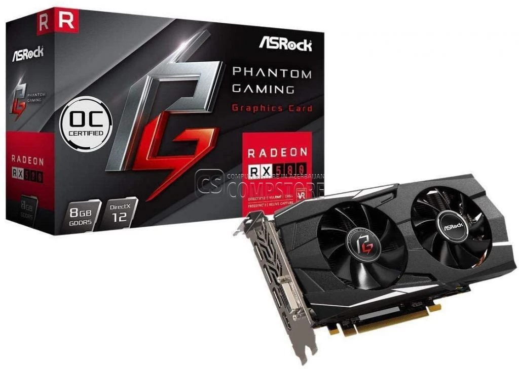 ASRock Phantom Gaming Radeon RX 580 OC 8GB