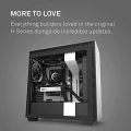 NZXT H710 Matte Black/White Computer Case (CA-H710B-W1.ME)
