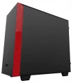 NZXT H400i Matte Black Red Computer Case (CA-H400W-BR)