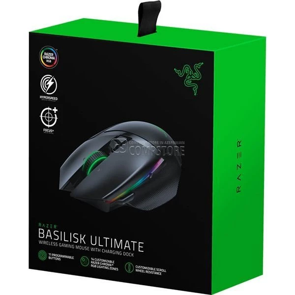 Razer Basilisk Ultimate Wireless Gaming Mouse With Charging Dock