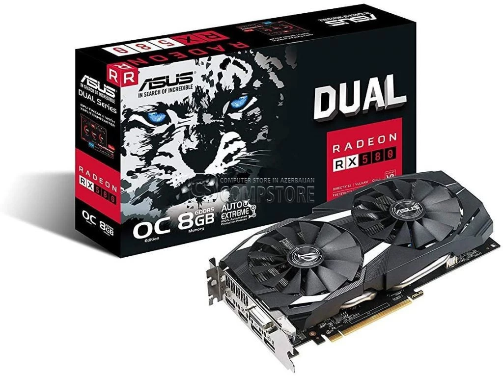 ASUS RADEON® RX 580 DUAL (DUAL-RX580-O8G)