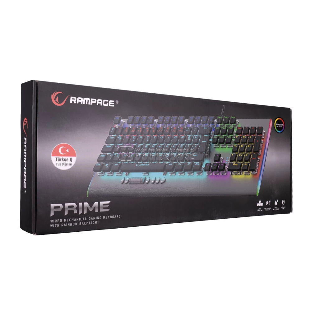 Rampage Prime KB-R211 Mechanical Gaming Keyboard