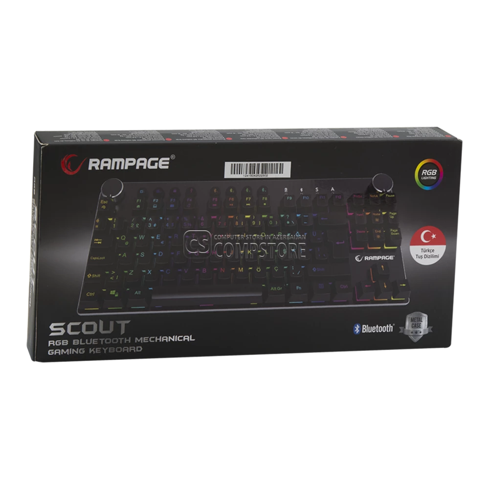 Rampage Scout KB-RMW23 Bluetooth Gaming Keyboard (Red Switch)