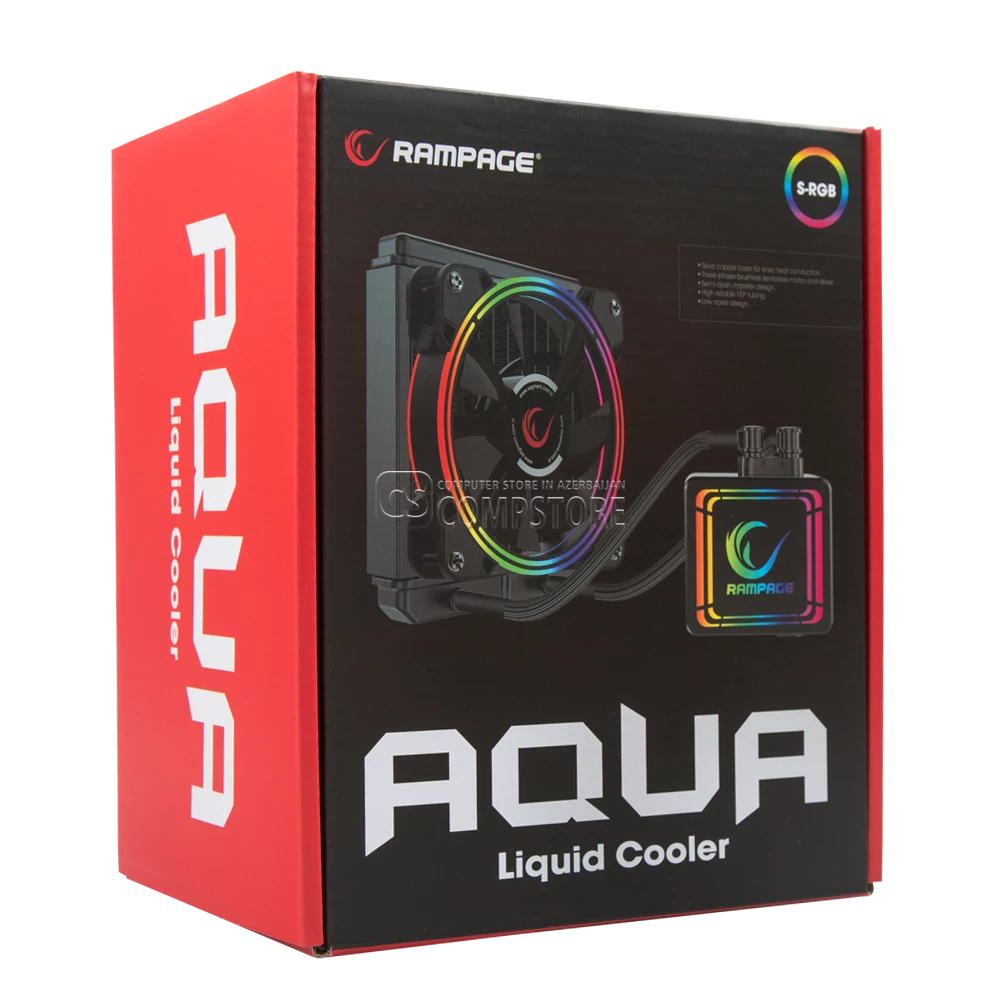 Rampage AQUA120-RGB 120 Liquid CPU Cooler