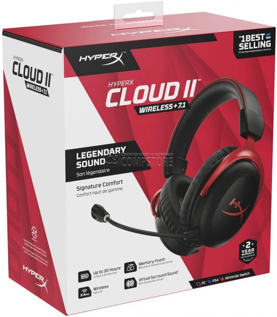 HyperX Cloud II Wireless 7.1 Gaming Headset